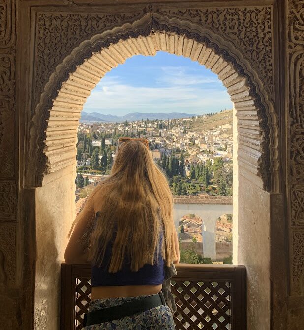 Lookout on Granada from Alhambra Palace